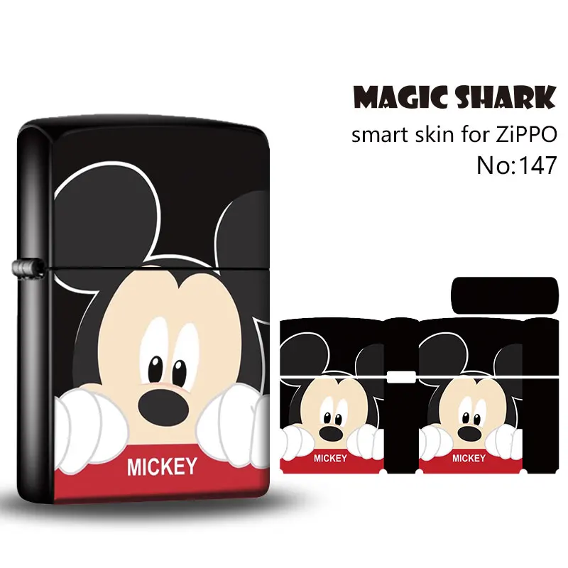Чехол наклейка Magic Shark 2.5D для Zippo с изображением мультяшного медведя миньонов