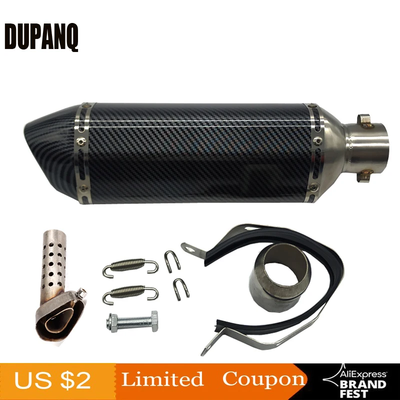 Выхлопной глушитель DUPANQ Acrapovich труба из углеродного волокна для nmax tmax530 msx125 GSR600 250