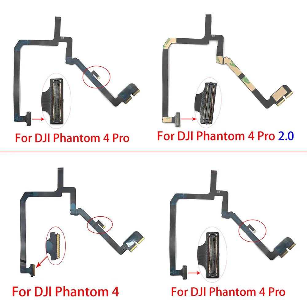 Cardán de cámara para DJI Phantom 4 / Phantom 4 Pro/4 Phantom Pro 2,0, Cable plano Flexible y suave, reparación