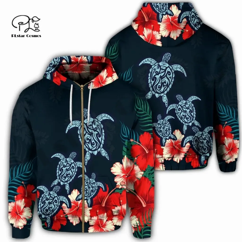 

PLstar Cosmos 3DPrint Newest Tribe Hibiscus Polynesian Turtle Sea Funny Unique Harajuku Streetwear Unisex Hoodie/Sweatshirt/Zip1