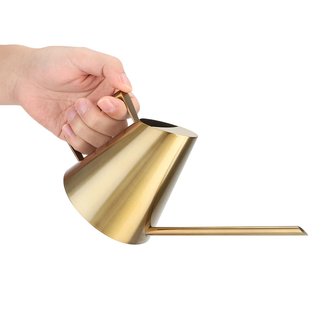 

Stainless Steel Watering Can Sprinkle Pot Long Mouth Garden Flowers Plants Flower Tool(1500ml )stainless