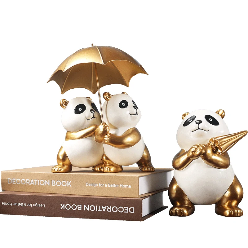 

EUROPEAN CREATIVE PANDA RABBIT DOG CAT RESIN ORNAMENTS HOME LIVINGROOM TABLE FIGURINES CRAFTS HOTEL OFFICE DESKTOP DECORATION