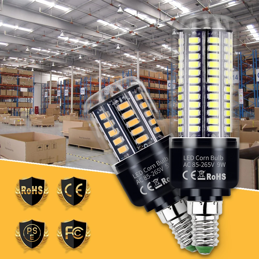 

220V LED Light Bulb E27 Corn Lamp E14 Spotlight B22 Candle Bulbs 3.5W 5W 7W 9W 12W 15W 20W For Home Lighting Chandelier Ampoule