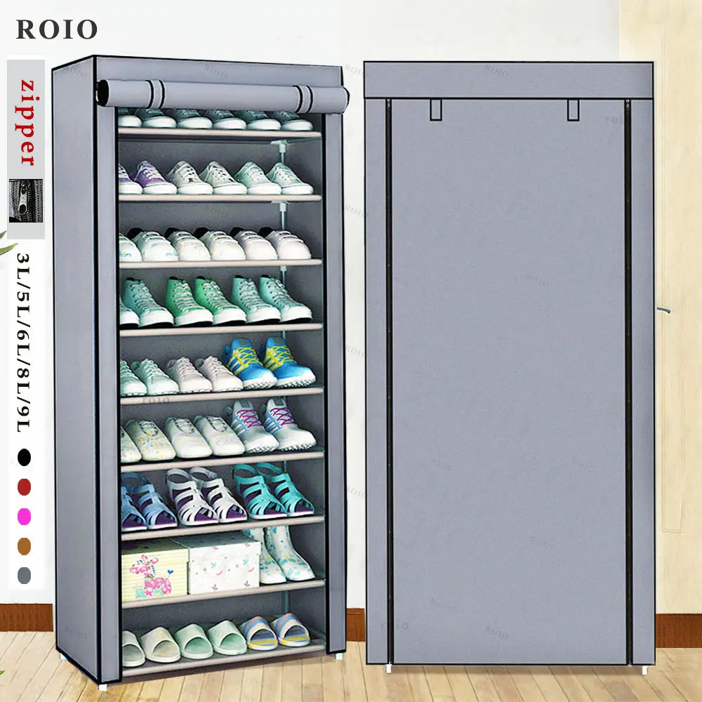 Multilayer Fabric Shoe Cabinet Easy Detachable Organizer Stand Holder Dustproof Home Dorm Entryway Space-saving Rack | Мебель