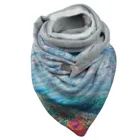 2021 платок женский модный зимний абстрактный принт нагрудник шарф плед женский с пряжкой имитация кашемира бандана Ф
