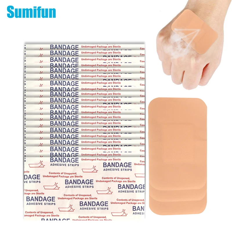 

50Pcs Band-Aid Waterproof Bandage Breathable Wound Dressing Paste Medical Wound Care Protect First Aid Paste Gauze Plasters