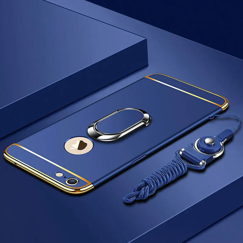 Чехол для телефона 3 в 1 с противоударным покрытием Iphone 11 Pro Max магнитный кольцевой
