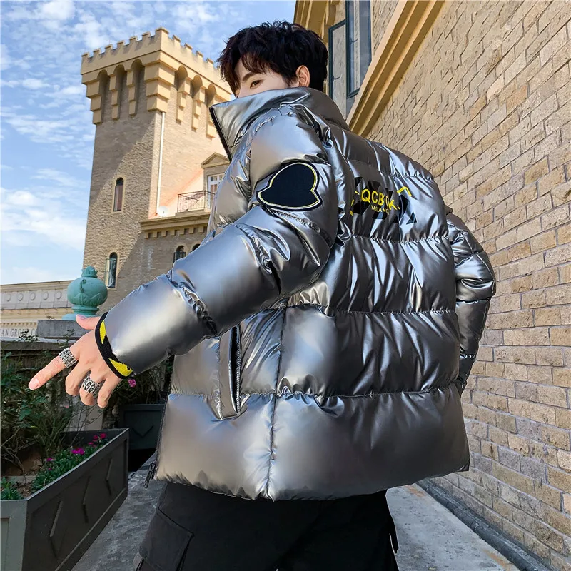 Men's jacket Autumn winter 2020 new fashion CHINA heart logo standing-collar cotton-padded coat thick warm outwear coats