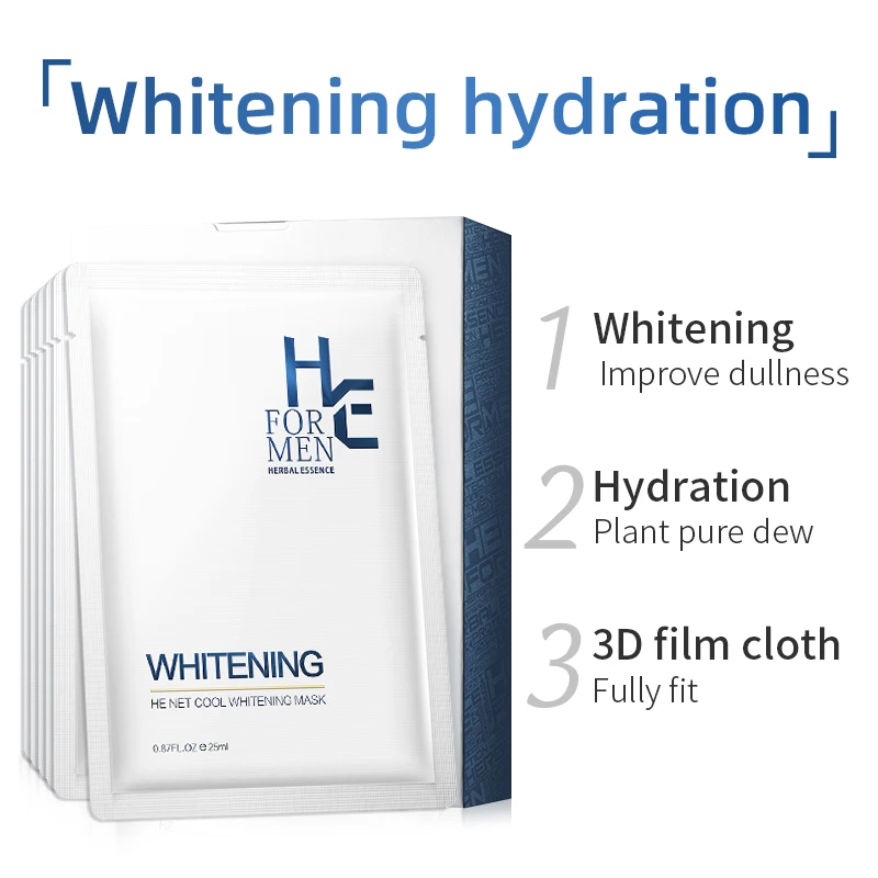 Высококачественная Мужская маска увлажняющая отбеливающая контроль жирности от
