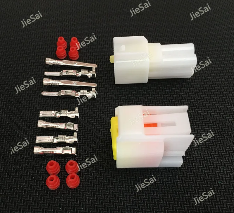 4 Pin Female Male Waterproof Electrical Wire Connector Plug Auto Connectors FW-C-4M-B FW-C-4F-B | Обустройство дома