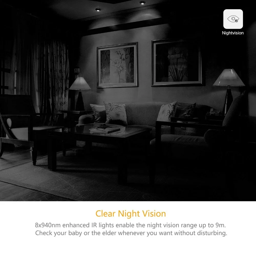 

Home Security IP Camera HD 1080P Two Way Audio Wireless Camera 2MP Night Vision WiFi Camera Smart life app control Baby Monitor