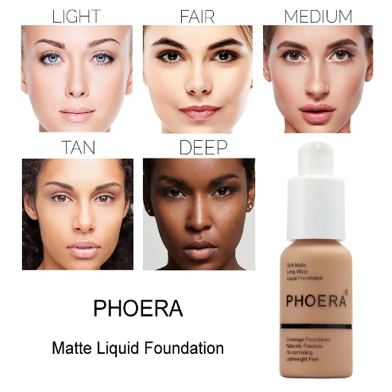 PHOERA Beauty новинка 30 мл тональный крем Мягкая матовая длинная одежда контроль