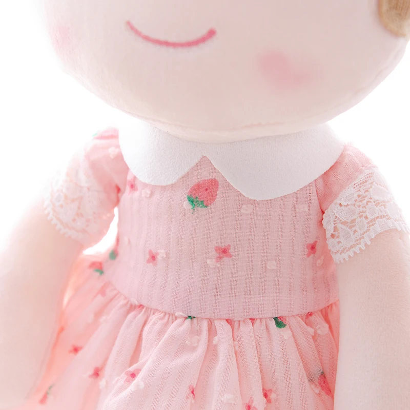 Плюшевые куклы Gloveleya весенние детские для девочек подарки Клубничная ткань