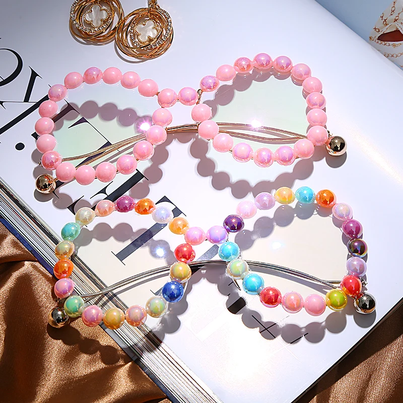 Винтажные женские очки с жемчугом оправа 2020 Роскошные волнистые кошачий глаз