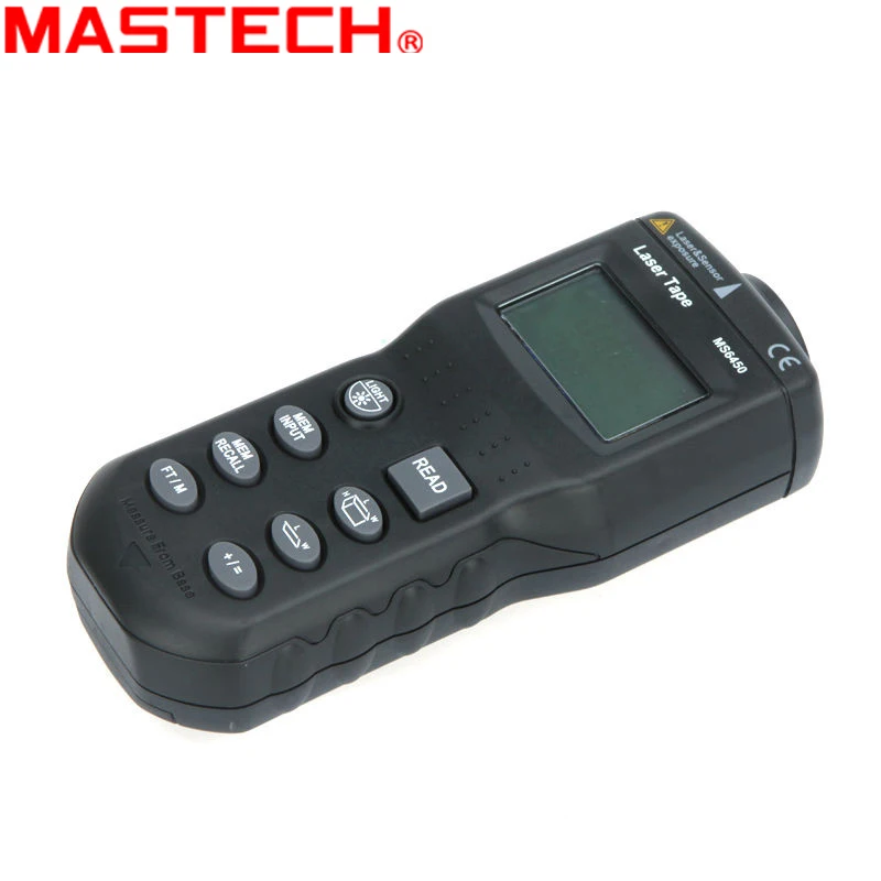 Mastech MS6450 электронный ЖК-лазерный дальномер ручной лазерный тестер со стрелкой 15 м