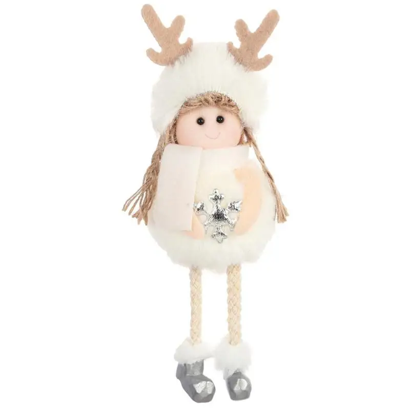 Рождественский ангел плюшевая кукла перо подвеска дерево украшение для спальни