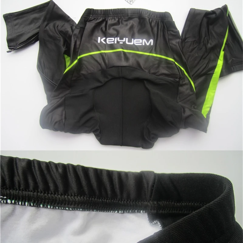 Женский зимний велосипедный комплект с длинным рукавом теплый флисовый из