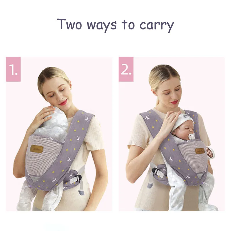 

Newborn Baby Carrier Infant Kid Ergonomic Hipseat Sling Front Facing Kangaroo Baby Wrap Carrier for Baby Travel 0-36 Months Gift