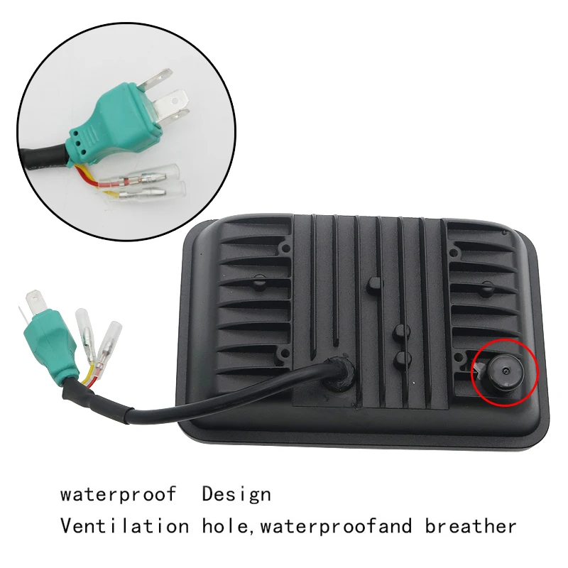 4 шт х 4X6 &quotсветодиодный лампы для передних фар грузового автомобиля daf H4 H13 120/132 T400