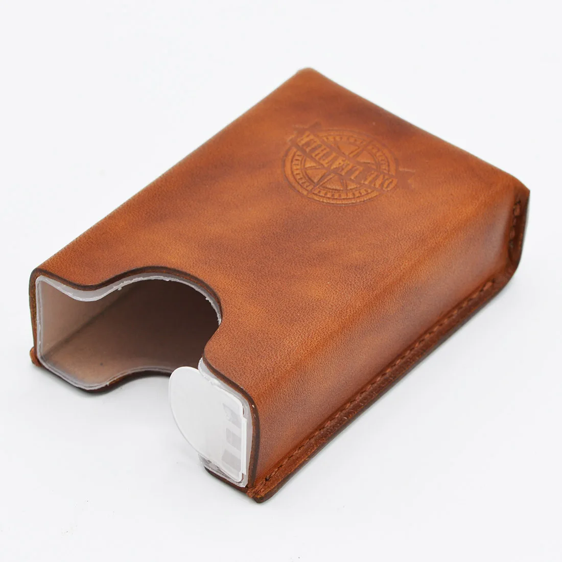 One Leather Cigarette Box Men Gift Cigarette Case Mens Gifts Cigarette Cover Smoke Tobacco Pouch Vegetable Tanned Leather