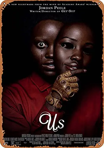

Us 2019 Metal Signs Movie Poster Home Decor Art Prints Retro Gift 8x12 Inch