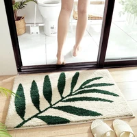 simple style bathroom non slip mat absorbent shower floor carpet door entrance carpet door mat home decoration