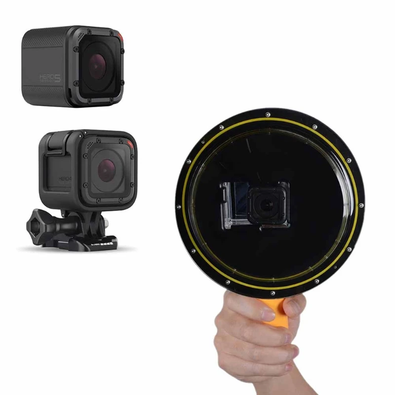 

2021 New Underwater Photography Dome Port with Waterproof Cover Case and Handle Grip