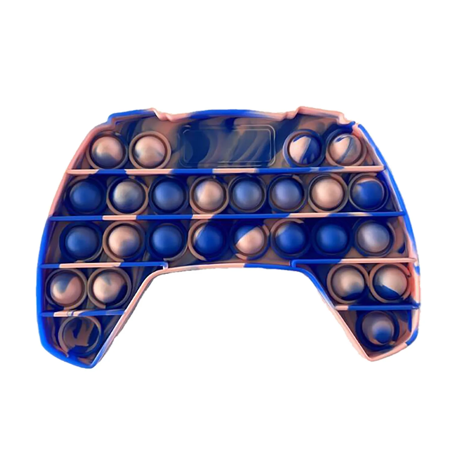 

Children And Adults Stress Relief Game Controller Tie-dyed Silicone Squishy Stress Reliever Toys Push Bubble Sensory Toy