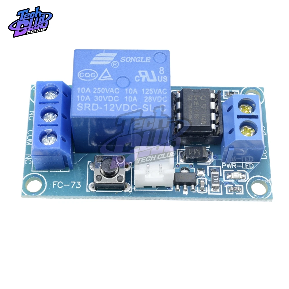 Одноканальный релейный модуль 12 В с блокировкой бистируемого переключателя