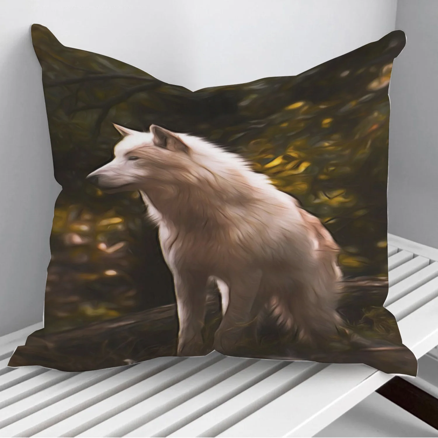 

A Wolf Throw Pillows Cushion Cover On Sofa Home Decor 45*45cm 40*40cm Gift Pillowcase Cojines Dropshipping
