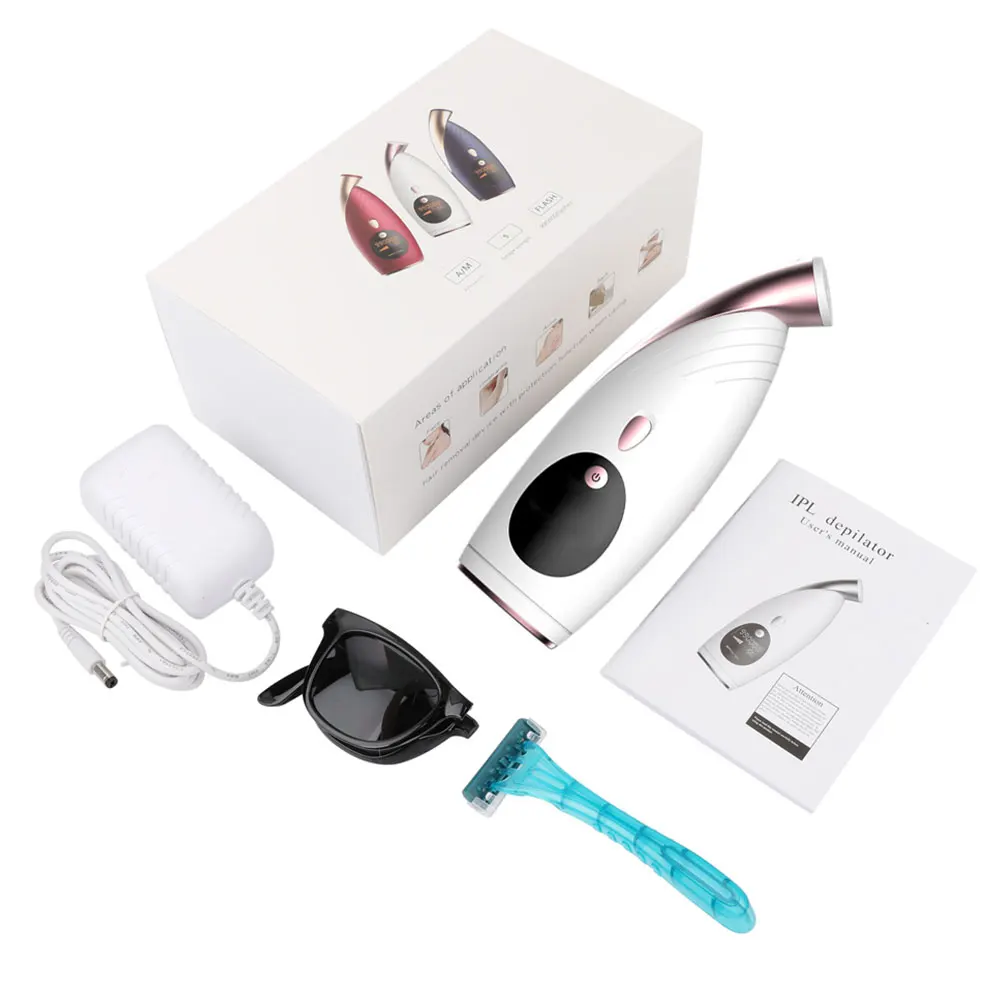 

Hair Epilator Hair Removal Machine Device Painless Professional 990000 Flashes Laser Epilator Permanent Remover For Bikini Leg