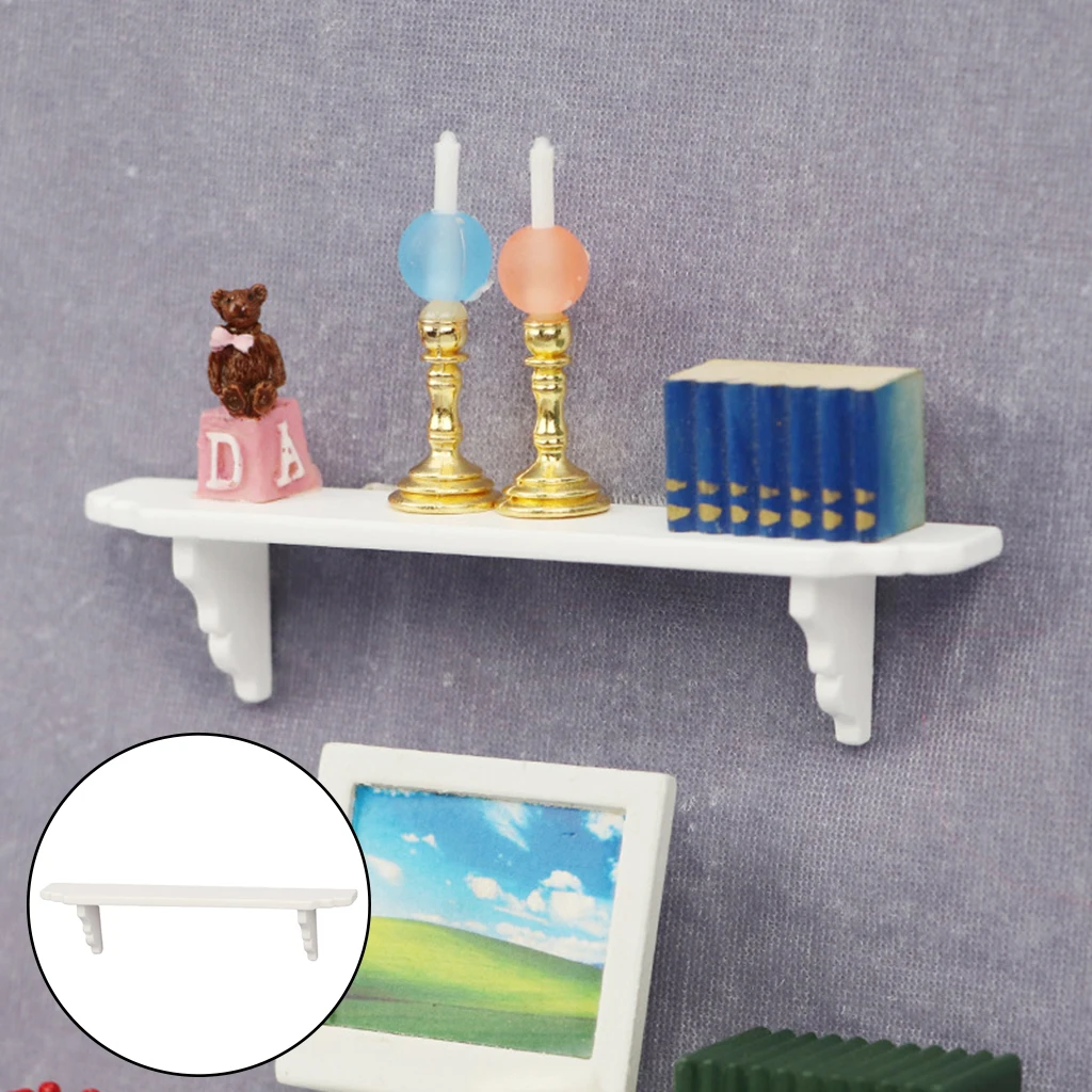 

1:12 Scale Doll House Mini Wall Shelf Furniture Scenery Supplies Ornaments