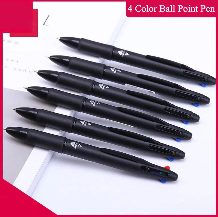 

1PC4 Color Creative Ball Point Pen Colorful Retractable Ballpoint Pens For Marker Writing Stationery Supplies(ss-722)