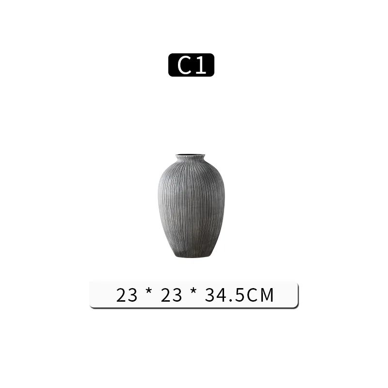 

Nordic Creative Resin Vase Modern Simple Home Decoration Handicraft Flower Arrangement Large Floor Vase Decoration 03649