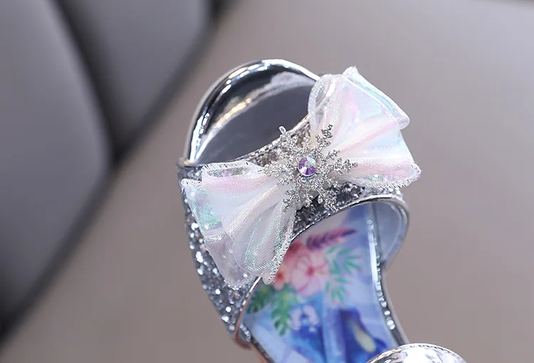 

Summer Girls Casual High-heeled Sandals Bow Princess Shoes Children Shoes Baby Girl Sandals