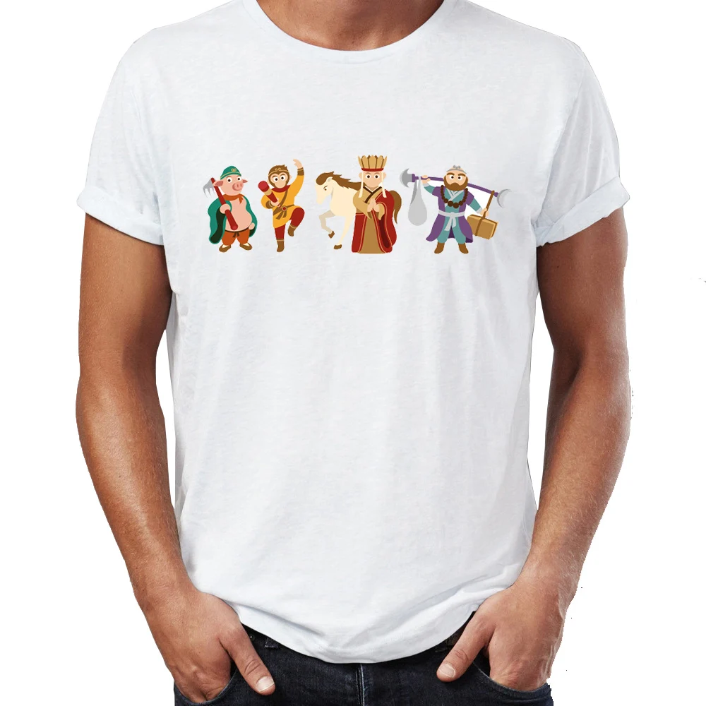 

Men's T Shirt Journey To The West Sun Wukong Awesome Artwork Printed Tee