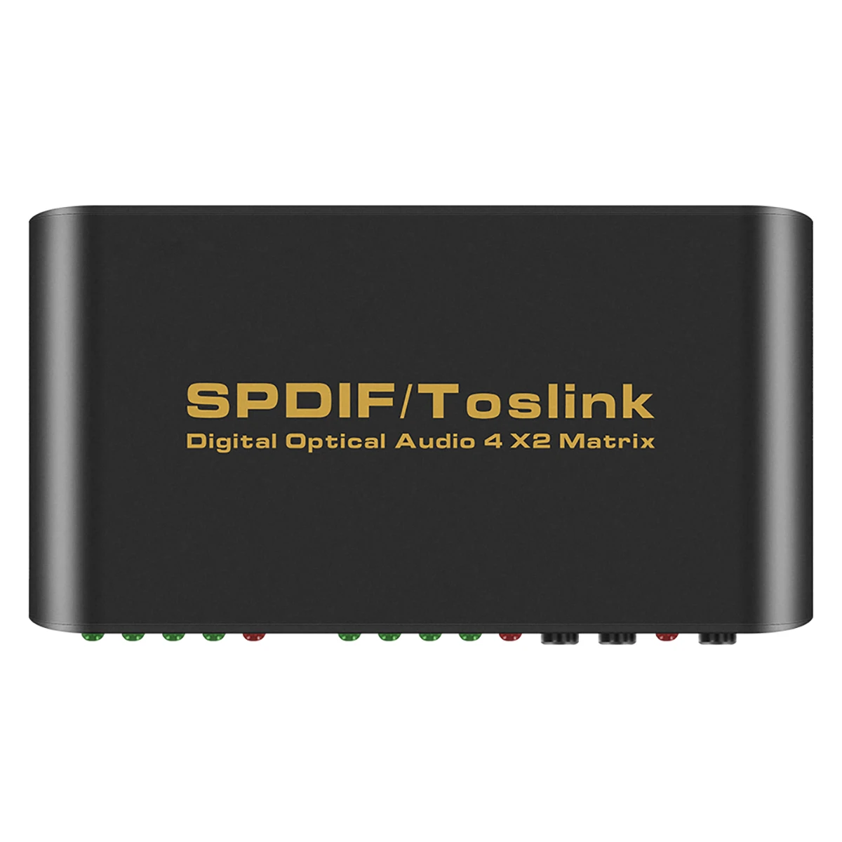 

SPDIF TOSLINK Цифровой оптический аудио истинная матрица 4x2 Переключатель сплиттер 4 в 2 Выход видео конвертер дистанционное управление