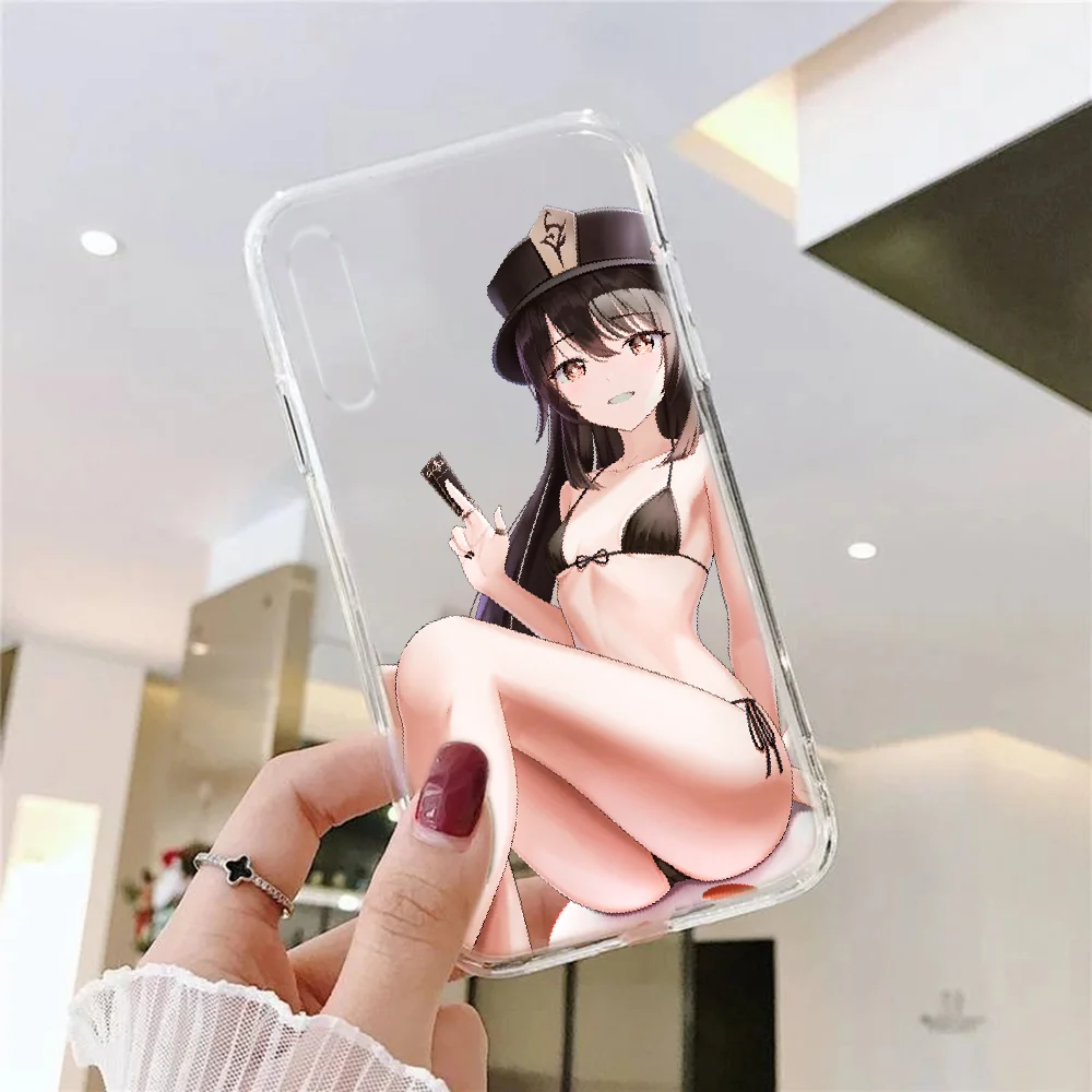 Чехол Hu Tao Genshin для телефона Samsung Galaxy A 3 5 7 8 10 20 21 30 40 50 51 70 71 E S 2016 2018 4G Прозрачный