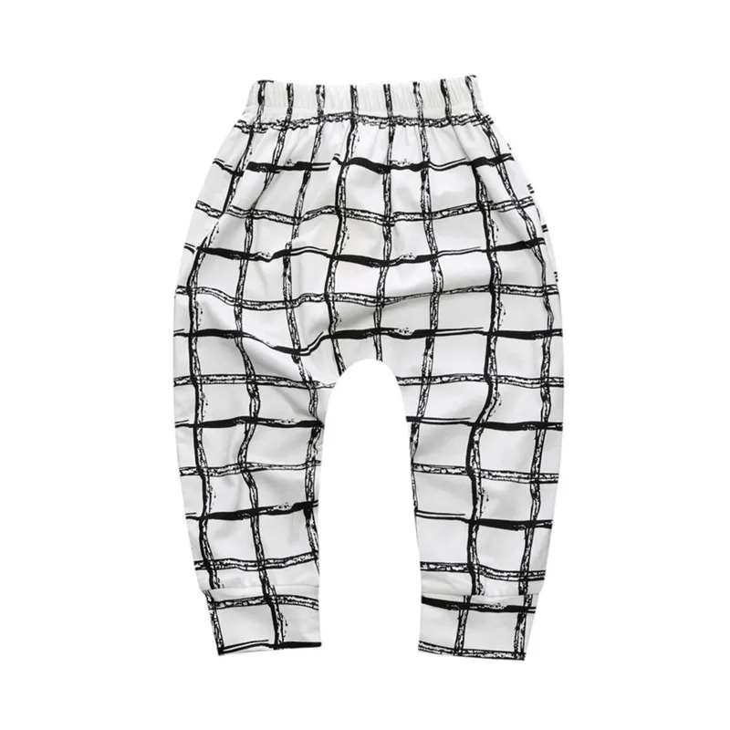 Штаны для маленьких мальчиков и девочек штаны с геометрическим узором