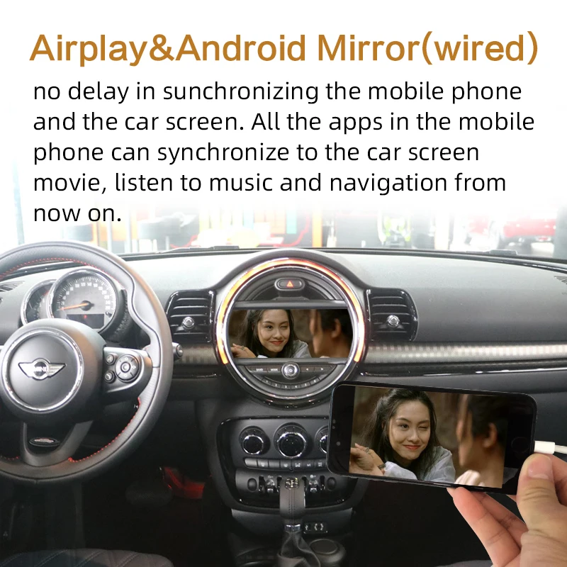 Sinairyu беспроводной Apple Carplay для BMW Mini NBT 8 дюймовый/6 5 дюймовый экран 2013-2016 Airplay Android