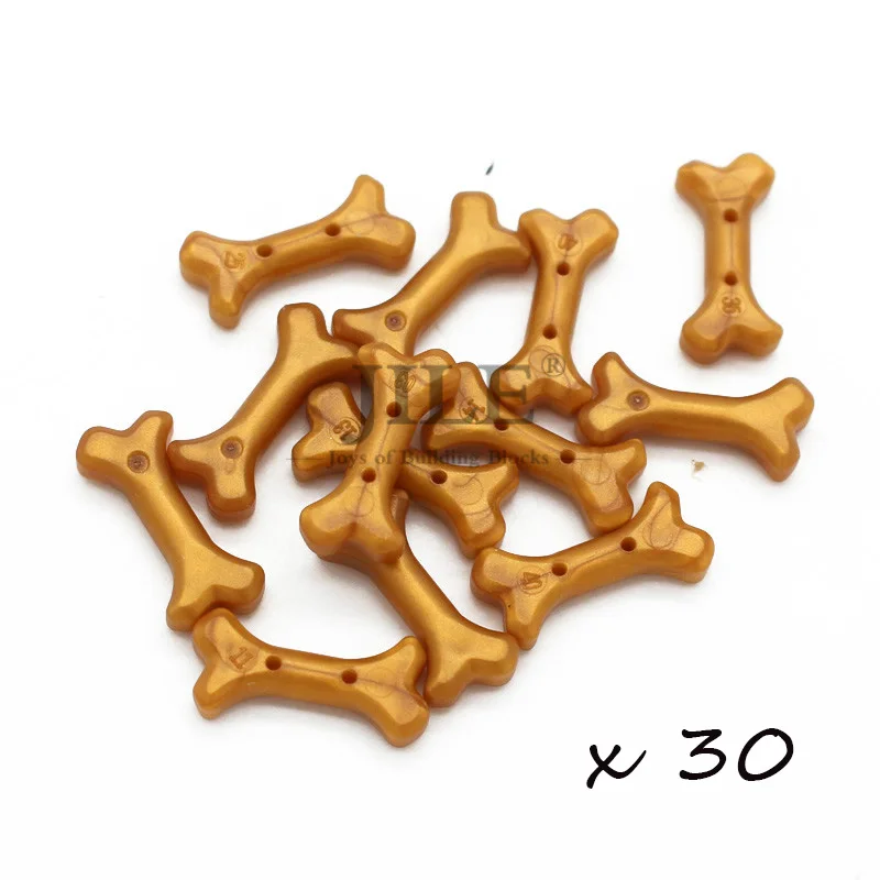 93160 bone 30pcs Moc Food Building Blocks Fruit Apple Banana Frish Dish Drumstick Sausage Bone DIY Bricks Bulk Set Compatible with City View Toys - Цвет: 93160 bone 30pcs