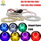 YSY 2 пары светодиодных ламп ангельские глазки 60 мм 70 мм 80 мм 90 мм 100 мм 110 мм 120 мм 130 мм 140 мм