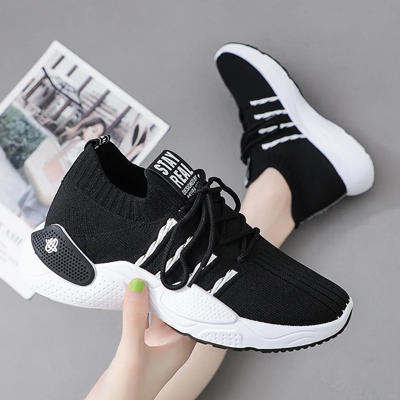 

Women Sneakers 2020 Summer Fashion comfort Women Sports Shoes Lace Up Shoes girl student casual Footwear 3H36