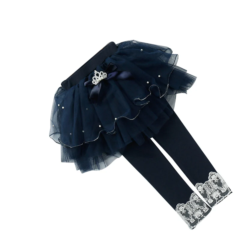 Осень-зима флисовые леггинсы для девочек брюки модная юбка маленьких детские