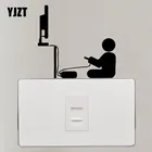 YJZT Gamer видеоигры модный Декор виниловые наклейки на выключатель света наклейки на стены S18-0120