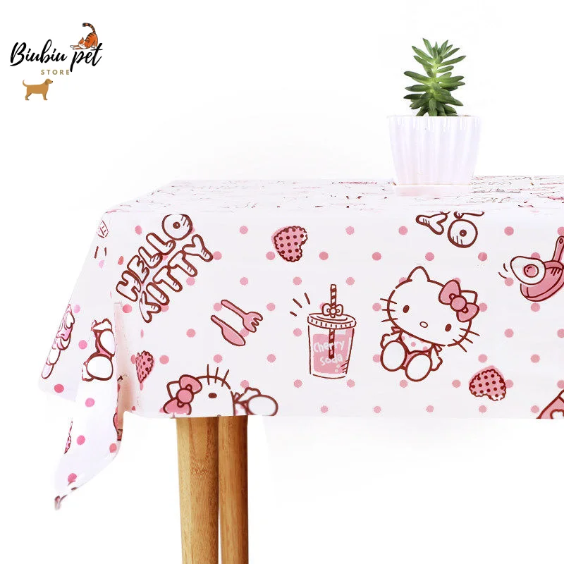 Скатерть с принтом HT kitty креативная Милая скатерть Свадебный плотный круглый
