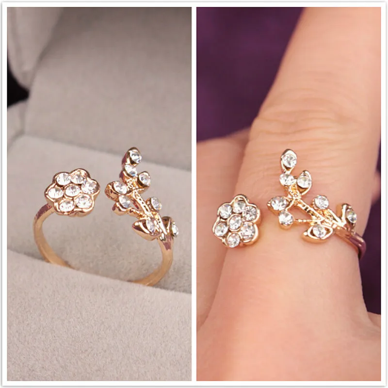 Горячая Распродажа темперамент Стразы скрученных листьев желаемое цветы