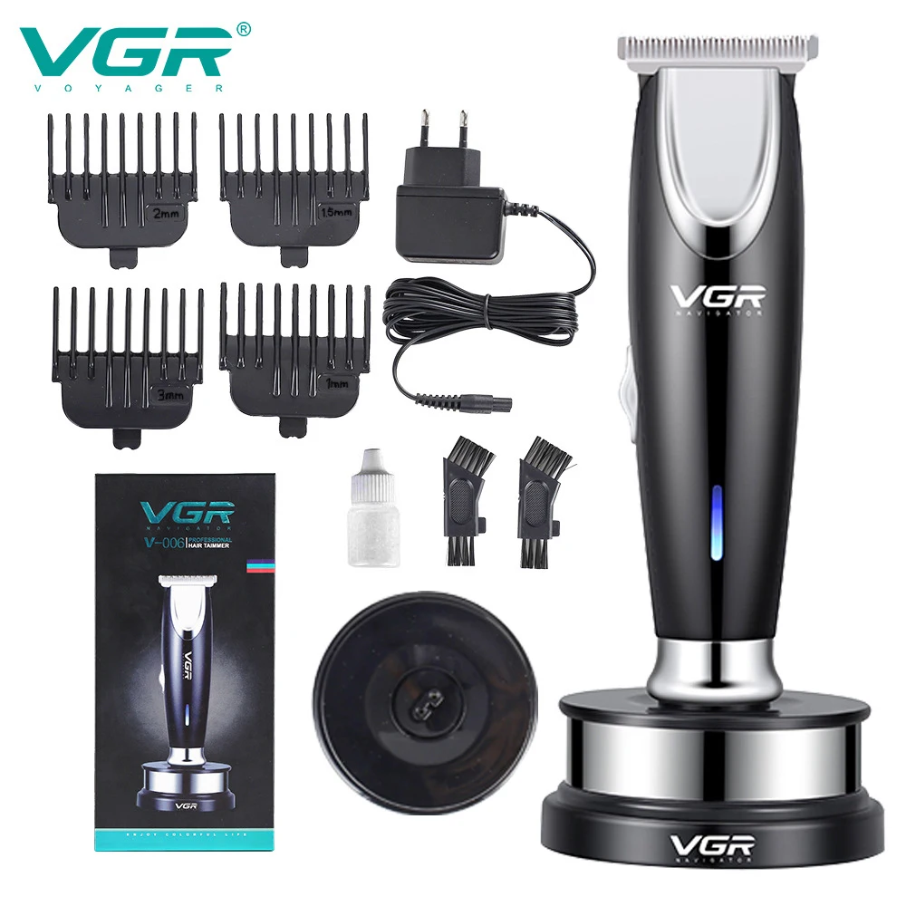 

VGR Haircut Charging Oil Clippers Shaver Engraving Zero Blade Fader Men's Hair Clipper Electric Beard Trimmer Grooming Kit