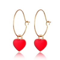 women hot jewelry street shot fashion sweet earrings love alloy earrings creative earrings heart earrings