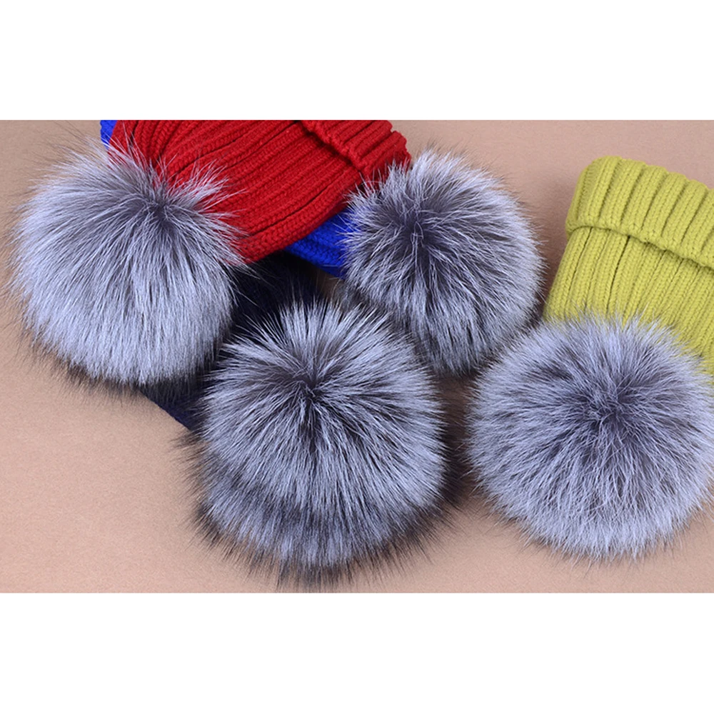 Помпоны из натурального Лисьего меха в стиле Баттон помпоны лисьего натуральный